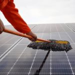 solar panels cleaning